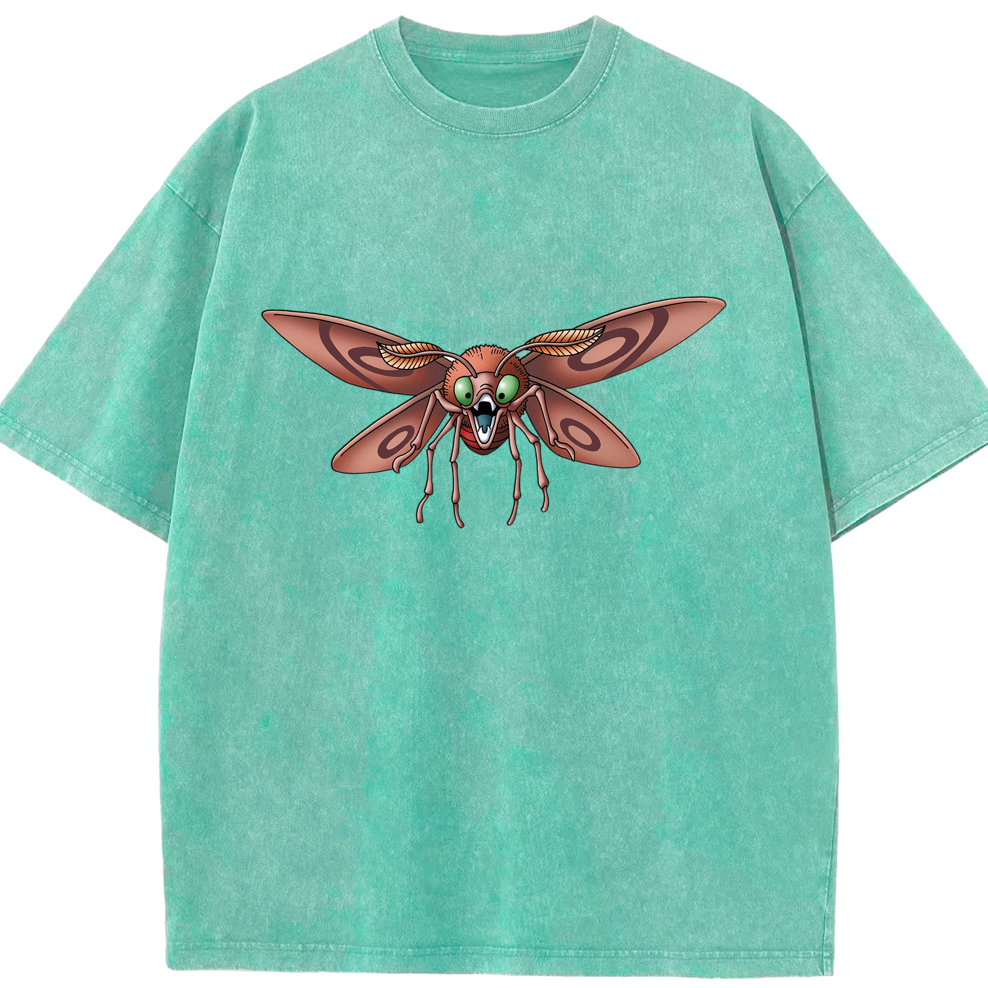 （画像用） ドラゴンクエスト Doragon Kuesuto Dragon Quest 綿100% ヴィンテージ風 半袖Tシャツ（フロントプリント）